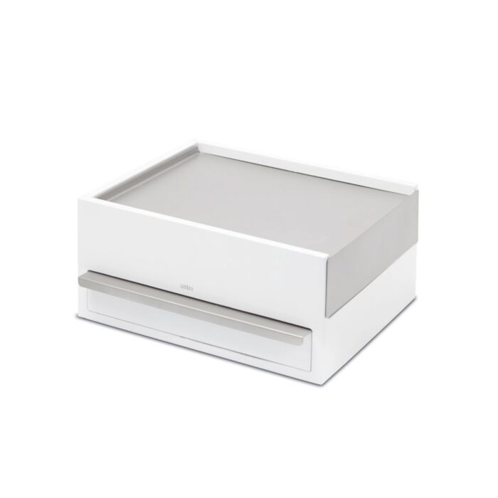 Umbra - Stowit Jewellery Box - White/Nickel